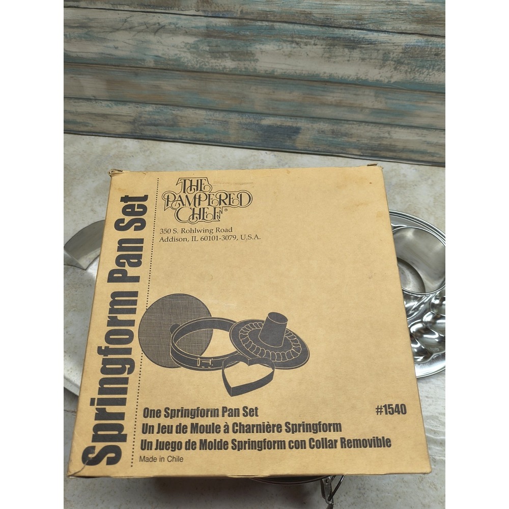 Pampered Chef Springform Pan Set #1540 - Picture 2 of 2